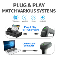 Escáner de Código de Barras 1D con Cable Xincode, Escáner de Código de Barras Láser USB Portátil, Lector de Códigos de Barras para Almacén X-520