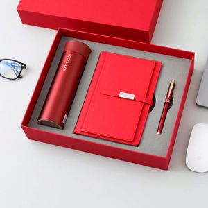 Wholesale Promotional Luxury Gifts Items Notebook Business Gift Thermos Cup Customizable <b>Note</b> <b>Book</b> Gift Set With Pen and Bottle - Product Image 5
