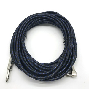 Popular mayor venta bajo precio buena calidad personalizado <span class=keywords><strong>guitarra</strong></span> instrumento cable <span class=keywords><strong>guitarra</strong></span> eléctrica cable blanco Negro Azul cable - Product Image 5