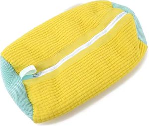 Custom Size Logo Zipper Three-Layer Storage Bags Laundry Shoe Bag Washing Machine Shoes <b>Protector</b> Fluffy Fibers Polyester - Product Image 4
