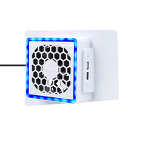 Refroidisseur de ventilateur de refroidissement réglable monté sur le côté de la console de jeu d'usine pour disque PS5 SLIM et édition numérique