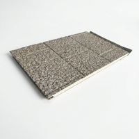 Panel de Pared Metálico Moderno, Impermeable, Ignífugo y Térmicamente Aislado, con Revestimiento de Fachada de Piedra Granitada para Uso Doméstico en Villas