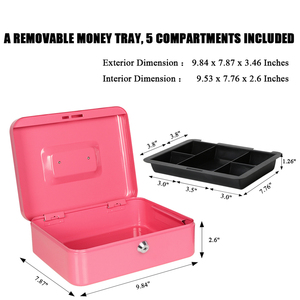 Tùy chỉnh trong nhà kim loại Nhỏ Tiền an ninh chìa khóa thông minh khóa hộp tiền mặt cho lưu trữ an toàn của tiền mặt từ đáng tin cậy Nhà cung cấp - Product Image 2