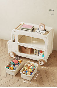 هواية شجرة عربة لعبة للأطفال موضوع خزانة البلاستيك الأثاث لعب التخزين رف - Product Image 2