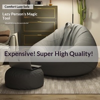 Canapé paresseux Lazy Bean Bag 2022, quatre tailles, chaise de lecture décontractée extra large pour enfants, détachable, lavable, en velours suédé, minimaliste