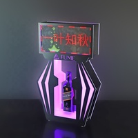 Letrero LED programable con APP personalizada para discoteca/bar, pantalla VIP para mensajes desplazables, presentador de servicio de botellas, polvo metálico