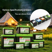 Station d'alimentation mobile haute capacité, double charge flexible (solaire et CA) avec lumière LED pour la maison, la sauvegarde de batterie et le camping en extérieur