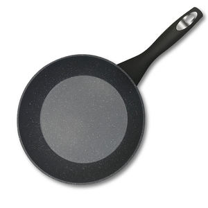 ROFEE 28cm 20L Aluminium Noir Moucheté Marbre Antiadhésif Couvercle en Verre Ecologique <span class=keywords><strong>Wok</strong></span> Chinois pour Gaz & Induction Style Asie Corée - Product Image 3