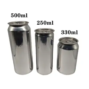 Fabricante Atacado Bebidas Can Custom Aluminum Beer Can 250ml 330ml 500ml Soda Juiced Tin