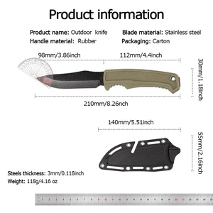 Cuchillo Multifuncional de Acero de Damasco Personalizado DIY OEM con Funda Kydex, Mango de Madera, Clip para Cinturón Portátil, para Camping, 1 Año de Garantía - Product Image 3