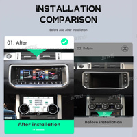 Android 12 para Range Rover Evoque L538 2012-2018 Radio de coche estéreo reemplazo GPS Multimedia Plyer con Panel de CA Control de clima