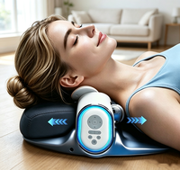 Nouveau Masseur Cervical et Dorsal 4D Dynamique à Compression Chaude 2026 avec Traction Cervicale, Appareil d'Étirement EMS Shiatsu et Télécommande Sans Fil
