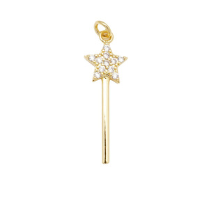 Star Heart Pendant Charms Gold Plated Copper Alloy Jewelry Gift For Women Necklace Fashion Pendants Geometric Design - Product Image 5