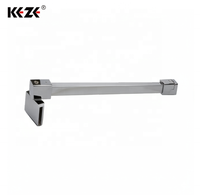 Barre de support de douche télescopique en acier inoxydable 304 certifiée CE Design carré et droit pour connexion de porte en verre de salle de bain