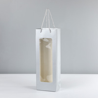 Sac fourre-tout transparent à fenêtre, rectangulaire, petit, pour emballage de bouquets de fleurs, présentoir de souvenirs, personnalisable, marque sur mesure, impression offset