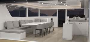 XJZJ Comercial de lujo 42 pies/13,02 M Yate de fibra de vidrio FUERA DE BORDA Pesca Transporte de pasajeros Ríos - Product Image 6