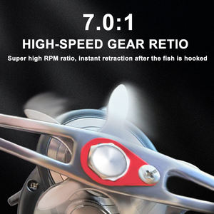 جديد تعزيز الجسم عالية الجودة المطاط مقبض المقابض 17 + 1BB-1 والعتاد نسبة الصب بكرة - Product Image 5