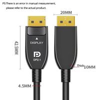 Câble optique actif de qualité ingénierie Xput, plaqué or, mâle-mâle, fibre optique, prend en charge l'audio-vidéo 16K 30Hz