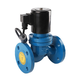 Vanne solénoïde à flange en acier moulé ZCZP DN100 16 bars, pilotée, normalement fermée, pour vapeur haute pression - Product Image 3