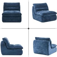 Anpassbare Farbe Getufteter Stoff-Sitzsack mit Breiter Rückenlehne Komfortabel für Wohnzimmer Apartment Moderne Villa Vakuumkomprimiert Freizeit-Sitzsack