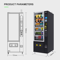 Distributeur Automatique TCN Petit Froid Boissons Mini Combo Snacks et Boissons SDK Gestion Cloud 5 Pouces Options de Paiement Multiples