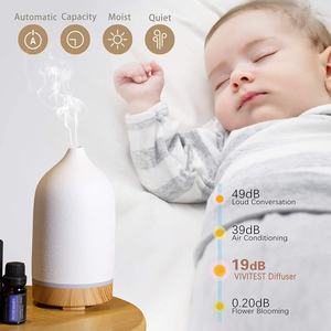 Difusor de Aceites Esenciales de Cerámica para el Hogar, <span class=keywords><strong>Mini</strong></span> Humidificador Ultrasónico Portátil, Máquina de Aromaterapia con Luz <span class=keywords><strong>LED</strong></span>, 101200 mL - Product Image 6