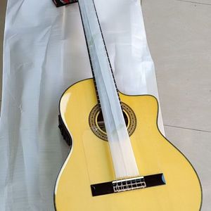 <span class=keywords><strong>Guitare</strong></span> classique <span class=keywords><strong>flamenco</strong></span> en épicéa espagnol de haute qualité K-300CE, fabriquée à la main - Product Image 1