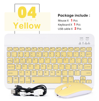 Keyboard Mini Nirkabel BT dengan USB Type-C untuk iPad untuk Android-Dukungan Bahasa Rusia Spanyol