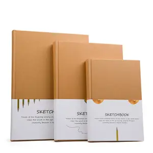 カスタムロゴハードカバークラフト紙最小環境にやさしいノートブックオーガナイザープランナースケッチブック