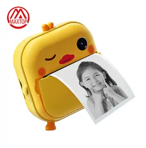 Moxtop Portable Kids Children Birthday Gift Thermal Photo Paper Children Mini Digital Camera Thermal Instant Print Kids Camera