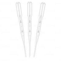 Pipette de laboratoire médicale jetable en plastique graduée 2ml 3ml 5ml 10ml Micro-pipette Pasteur compte-gouttes OEM Micropipeta