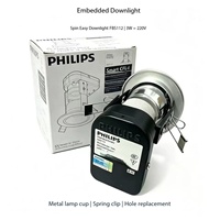 Spot LED encastré en forme de colline, à coupelle profonde, anti-éblouissement, protection oculaire, spectre complet, pour salon domestique, 3W 220V