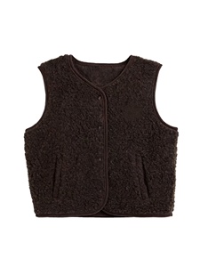 <span class=keywords><strong>Gilet</strong></span> en polaire Teddy pour enfants, veste sans manches chaude pour l'automne et l'hiver, pour garçons et filles, col rond boutonné, <span class=keywords><strong>gilet</strong></span> en sherpa décontracté - Product Image 4