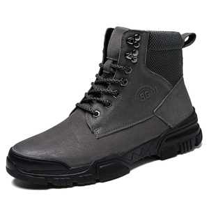 Top qualité fait à la main <span class=keywords><strong>chaussures</strong></span> hautes bottes bottes d'hiver avec fourrure véritable cuir de vache hommes <span class=keywords><strong>chaussures</strong></span> de mode réchauffe bottines <span class=keywords><strong>chaussures</strong></span> de neige - Product Image 2