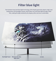 Monitor Gaming de Alta Gama de 34 Pulgadas, Resolución 4k, 180hz, HDR, Pantalla Curva, Panel LED IPS, Tiempo de Respuesta de 1ms, para Esports