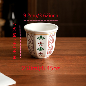 <span class=keywords><strong>Tasse</strong></span> à <span class=keywords><strong>expresso</strong></span> du Moyen-Orient 250 ml, en céramique, avec anse, style rétro, pour la maison, cadeau créatif, <span class=keywords><strong>tasse</strong></span> à eau d'éléphant de désert - Product Image 5