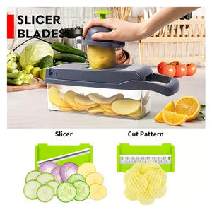 Utensilio de Cocina Multifuncional de Plástico Ecológico para Cortar, Rebanar y Picar Verduras, 1 Pieza, Venta al Por Mayor - Product Image 6