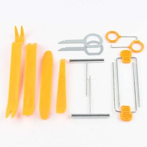 Juego de herramientas de extracción de audio para automóvil <span class=keywords><strong>KMS</strong></span>-007, 12 piezas, herramientas manuales de plástico para reparación automotriz, panel interior, molduras del tablero - Product Image 2