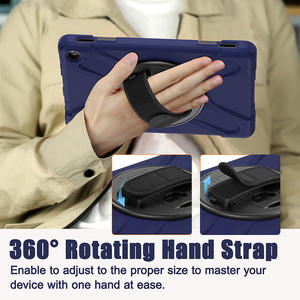 Funda para tableta <span class=keywords><strong>de</strong></span> <span class=keywords><strong>silicona</strong></span> gruesa súper protectora para <span class=keywords><strong>Amazon</strong></span> Kindle Fire HD 10 13th Gen 2023, correa para el hombro, soporte, cubierta resistente - Product Image 3