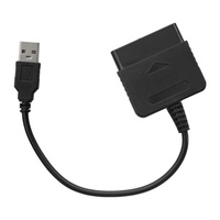 Câble adaptateur de manette de jeu filaire USB convertisseur de manette pour PS2 vers contrôleur de récepteur de jeu PC PS3