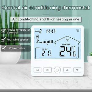 Termostato WiFi inteligente LCD Control de voz Ahorro de energía Termostato dos en uno para aire acondicionado y controlador de calefacción de suelo - Product Image 2