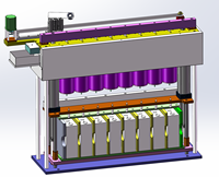 Machine de remplissage d'électrolyte semi-automatique pour cellules prismatiques de véhicules électriques