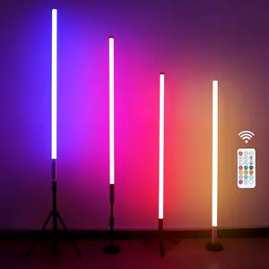 Kustom grosir baterai nirkabel RGB led pixel tabung lampu neon bar berdiri untuk acara pesta lampu panggung