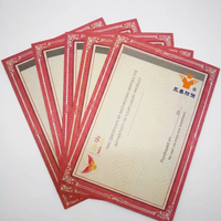 Papier de sécurité à filigrane personnalisé, estampage à chaud, impression holographique, gaufrage, bordure en relief, certificat
