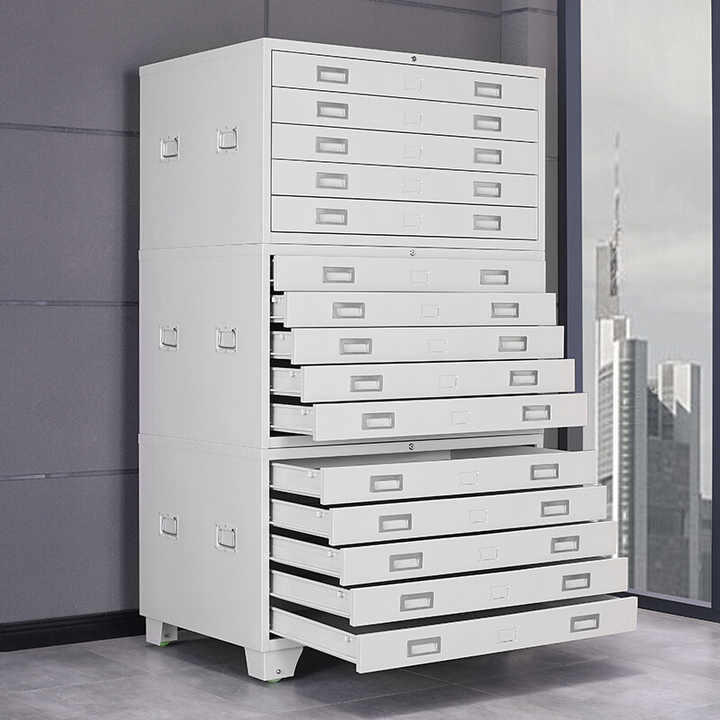 Yuguang Steel Metal Map Plan Storage Cabinet A0 Paper Organizer