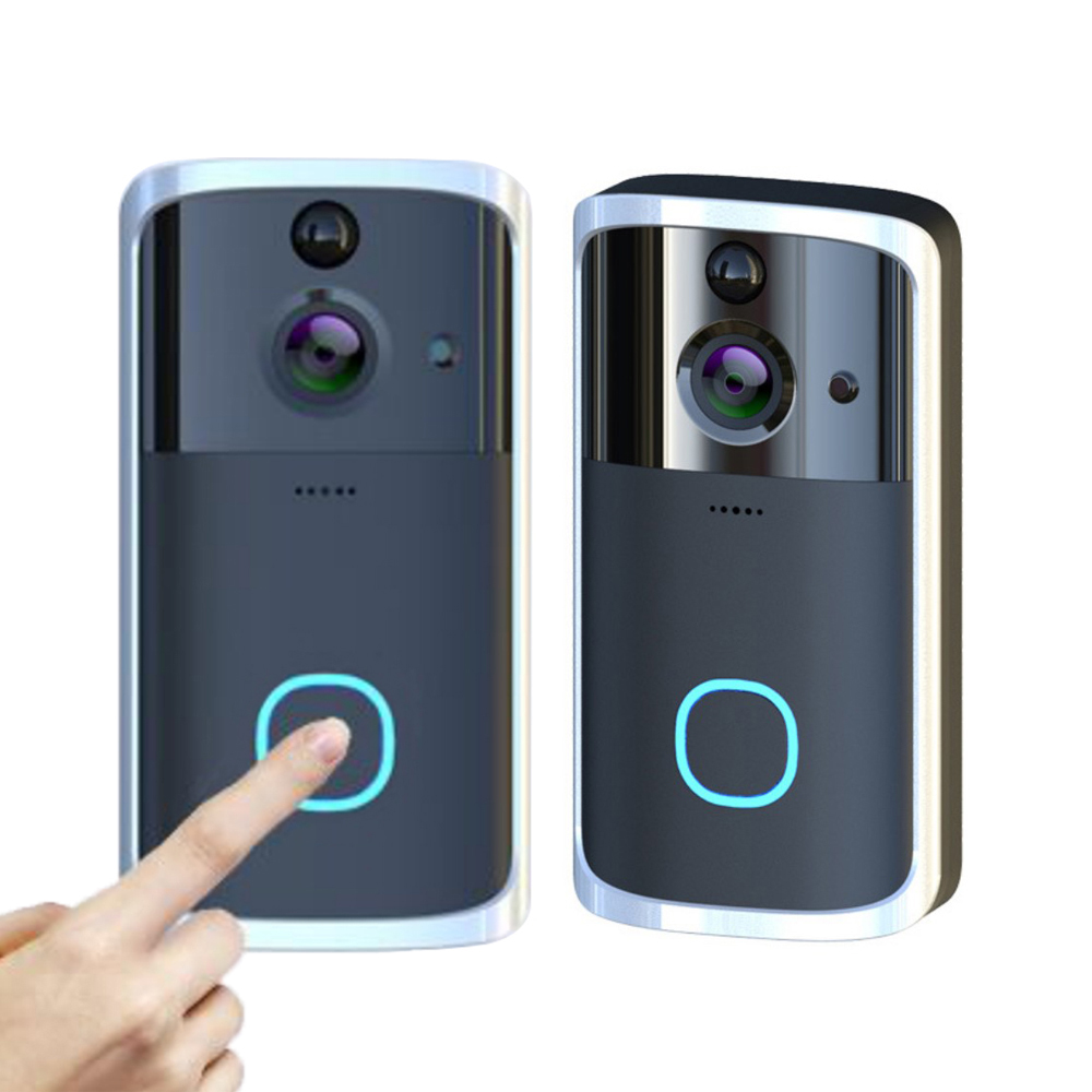 2020 Лидер продаж беспроводной дверной звонок M7 720P видео по кольцевому объективу дверной звонок, 2х сторонняя связь с помощью приложения на телефоне