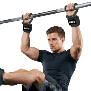 Sangle de sécurité de fitness unisexe en néoprène pour haltérophilie lourde Gym Pull Ups Rod Hook Meilleur prix de gros Logo personnalisé-pour unisexe - Product Image 1