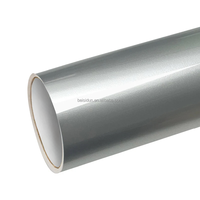 Vente en gros PET Liquide Métal Argent Changement de Couleur Film Aluminium Mercury GT Argent Automobile Vinyle Film d'Emballage pour Voiture