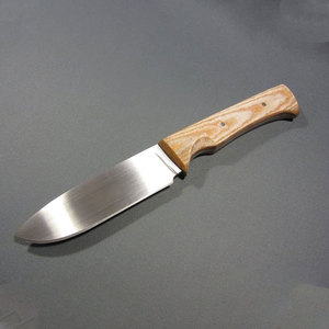 Couteau de chasse à pointe tombante, lame en acier inoxydable, manche en bois, couteau à lame fixe, couteau de survie en plein air, épaisseur de la lame 0,6 mm, couteau de chasse - Product Image 6