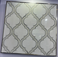 Mosaïque murale intérieure en parquet moderne de 10 mm, motifs personnalisés en pierre DTH, surface polie de qualité supérieure, marbre en gros pour appartement